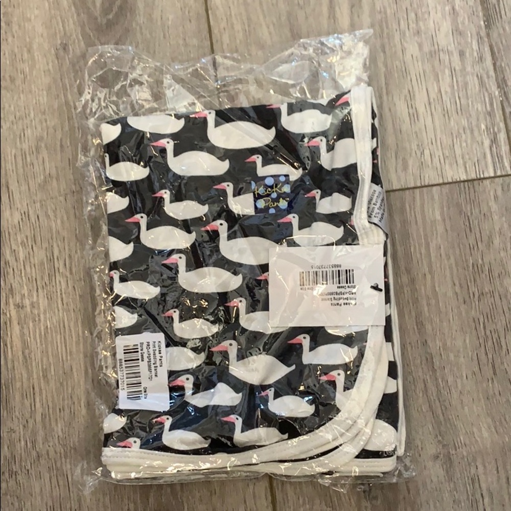 NWT kickee stone geese swaddle